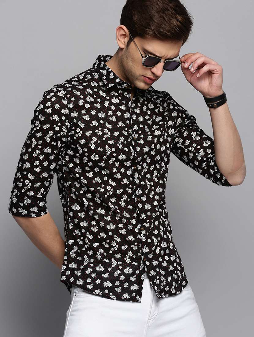 mens florals casual shirt - 19409864 - Standard Image - 4