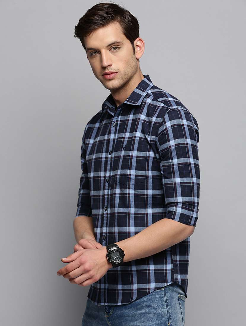 mens checks casual shirt - 19409885 -  Standard Image - 1