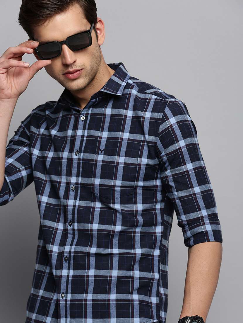 mens checks casual shirt - 19409885 -  Standard Image - 4
