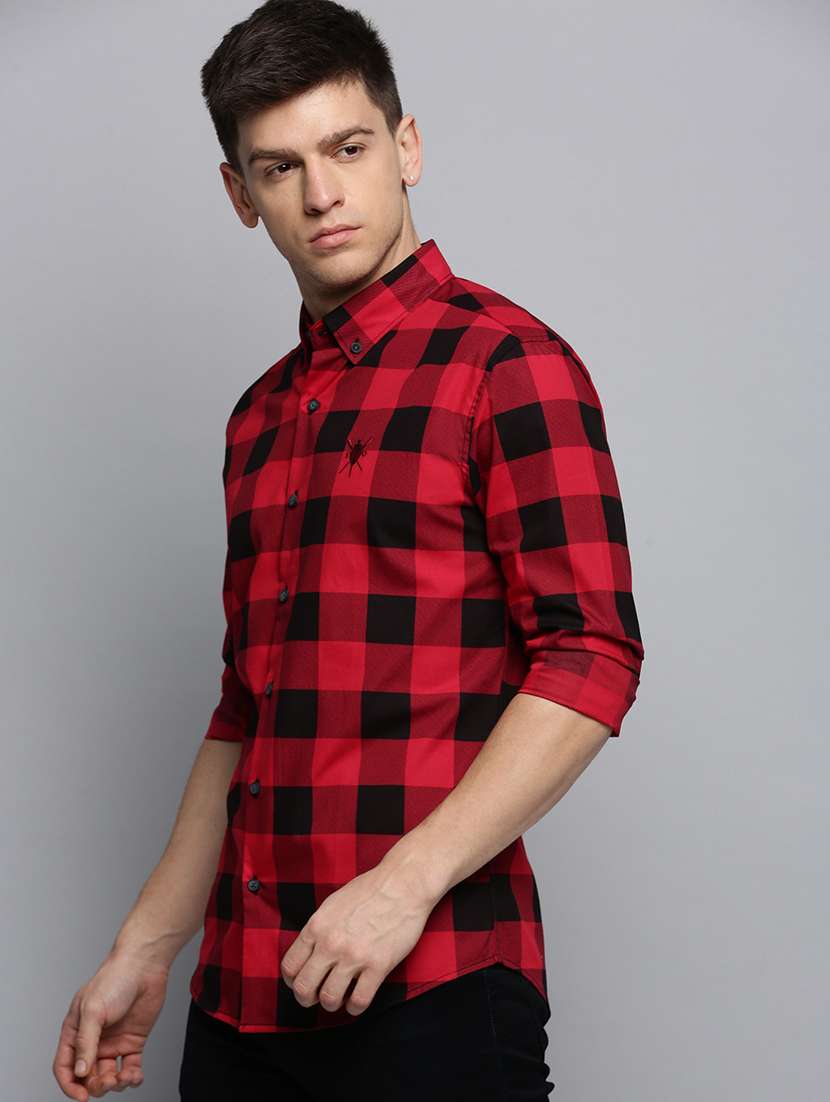 mens checks casual shirt - 19409959 -  Standard Image - 1