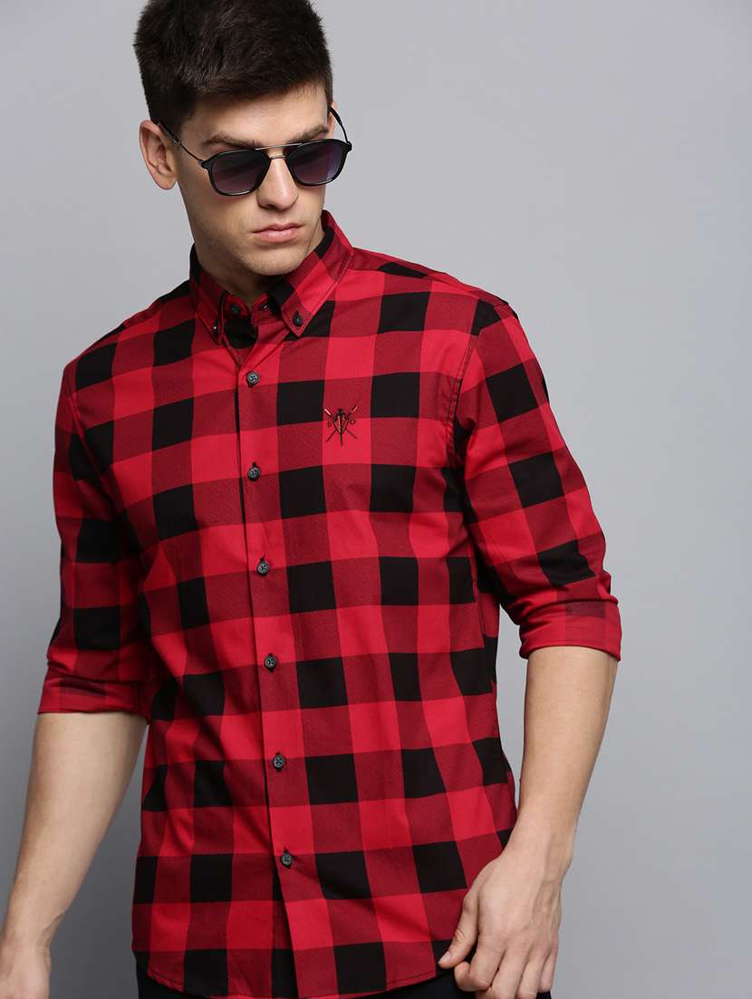 mens checks casual shirt - 19409959 -  Standard Image - 4