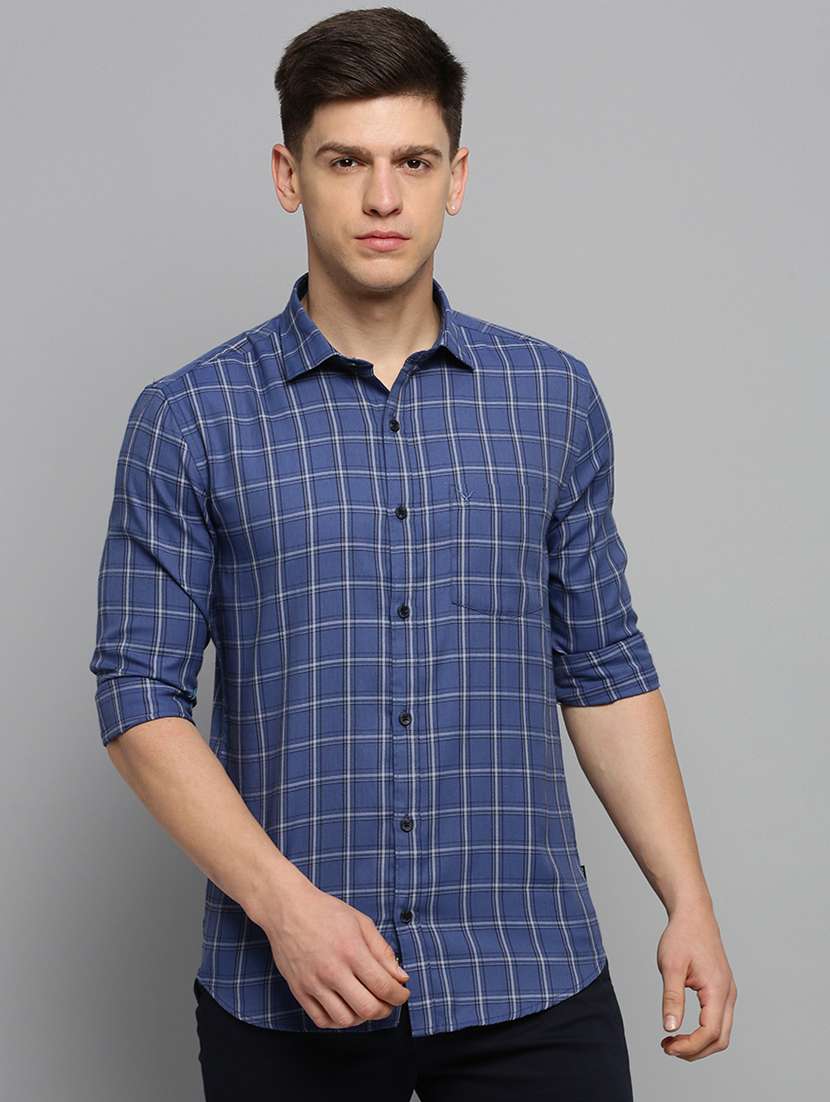 mens checks casual shirt