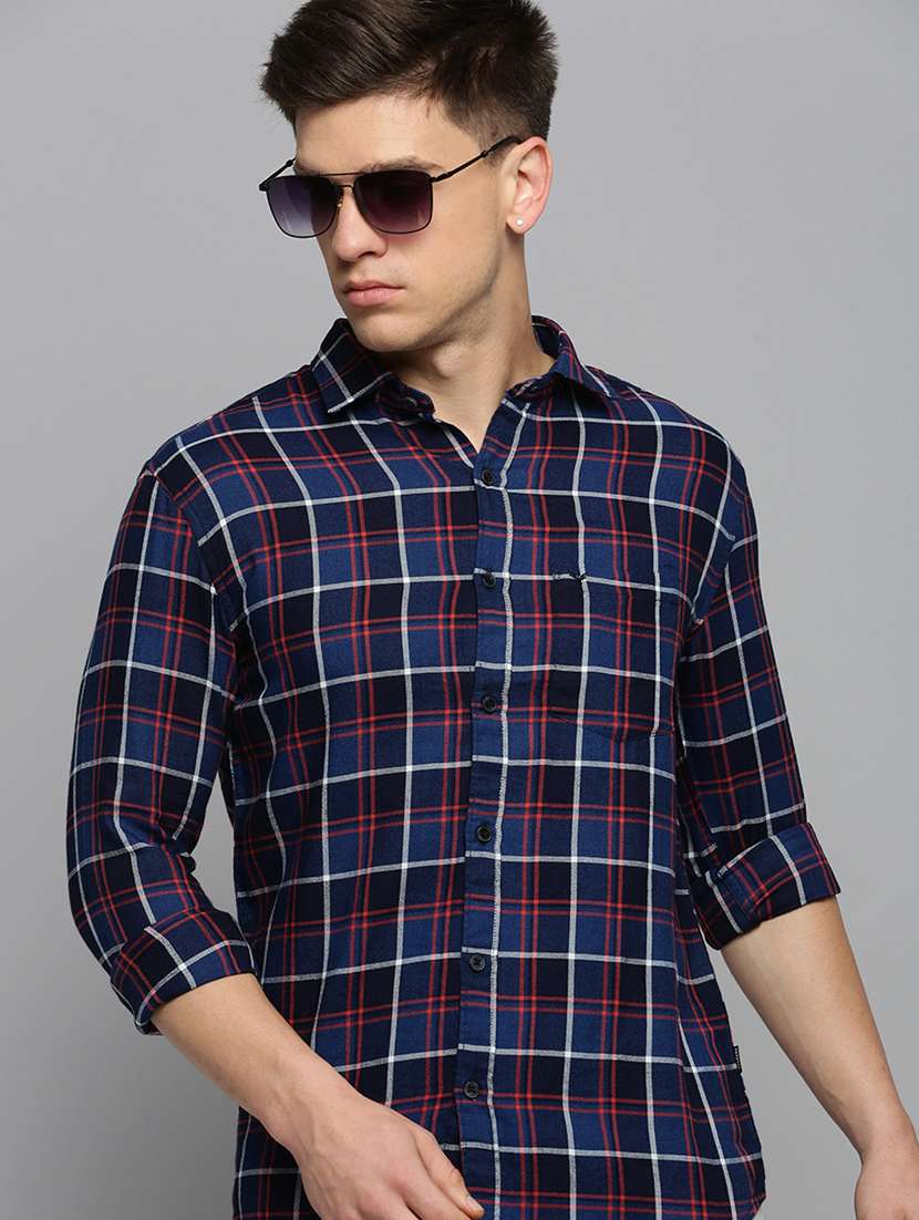 mens checks casual shirt - 19410004 -  Standard Image - 4