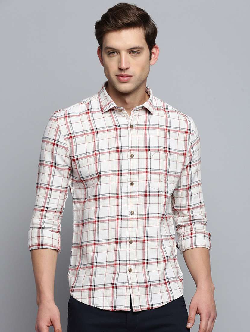 mens checks casual shirt