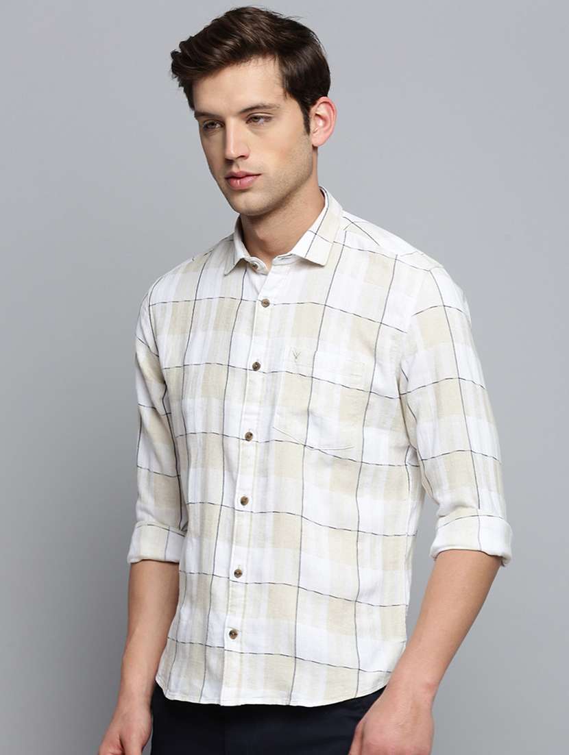 mens checks casual shirt - 19410026 -  Standard Image - 1
