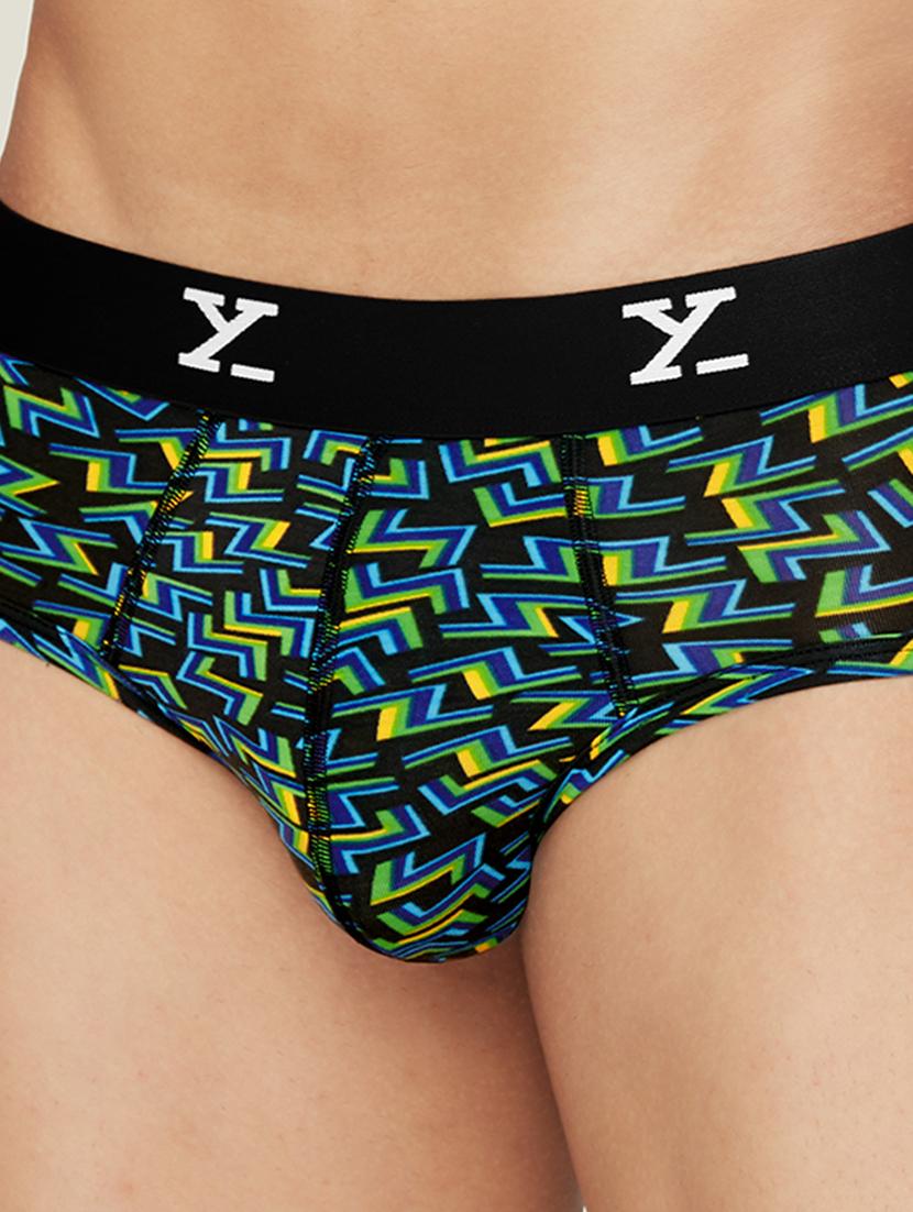black printed trunk brief - 19411281 - Standard Image - 4