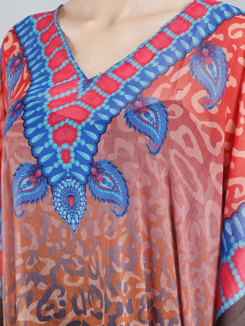 printed polyester kaftan  - 19411664 -  Standard Image - 4