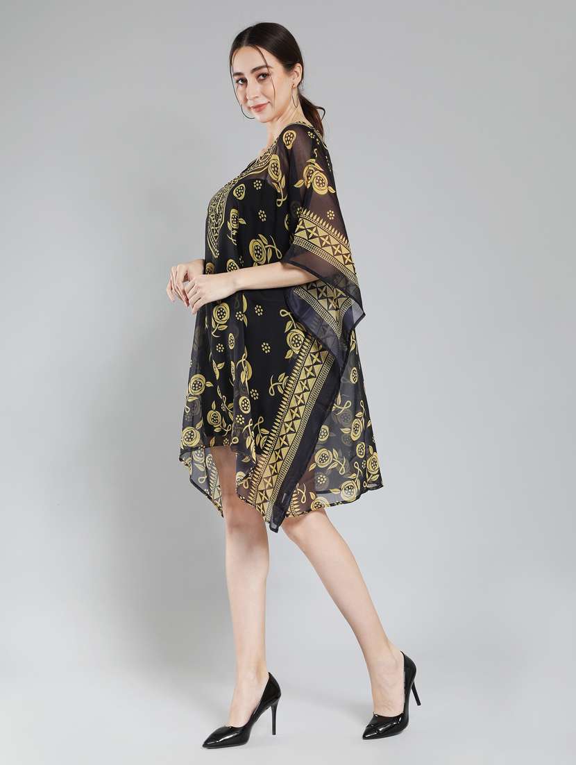 printed polyester kaftan - 19411665 - Standard Image - 1