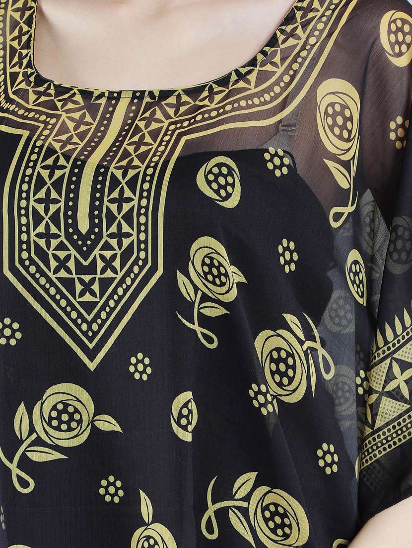 printed polyester kaftan - 19411665 - Standard Image - 4