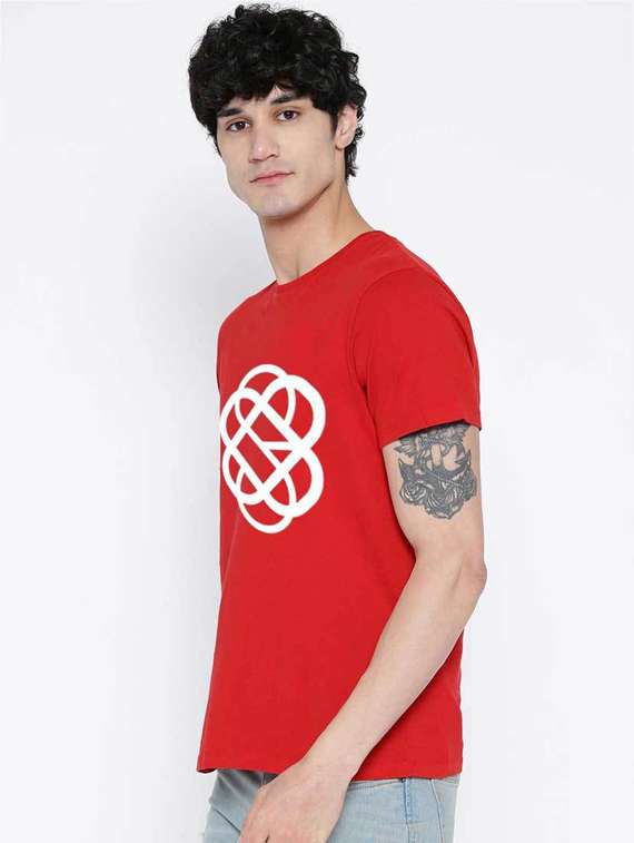 men front print short sleeve t-shirt - 19412023 -  Standard Image - 1