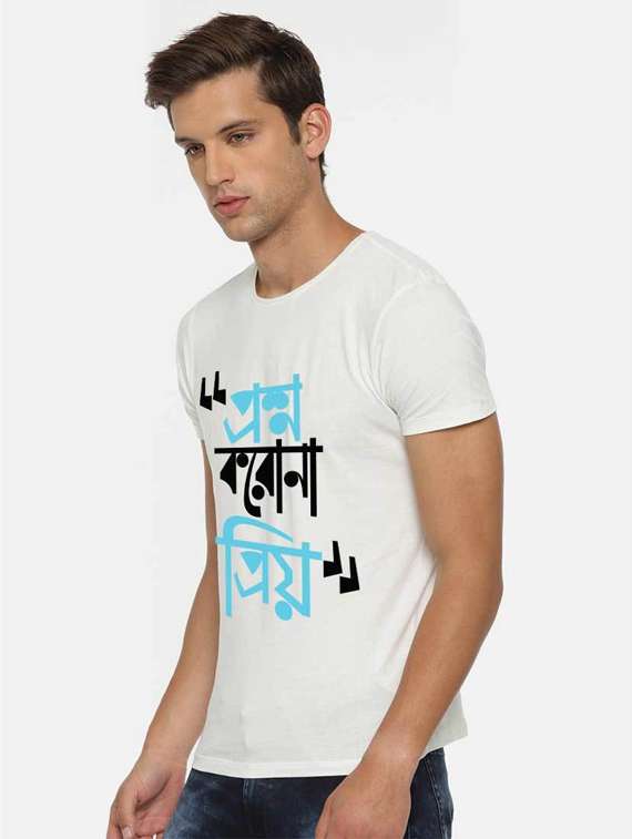 printed cotton regular t-shirt - 19412025 - Standard Image - 1