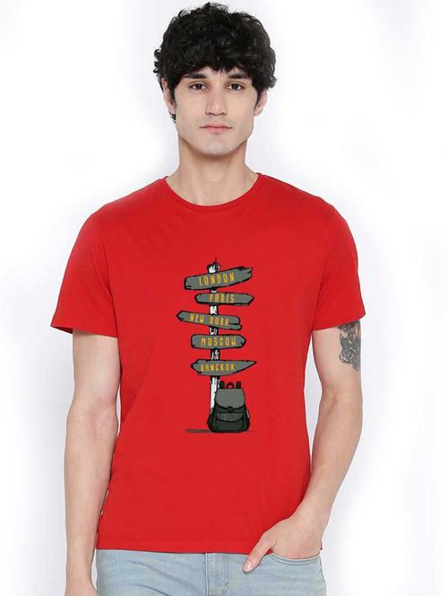printed cotton regular t-shirt - 19412026 - Standard Image - 0