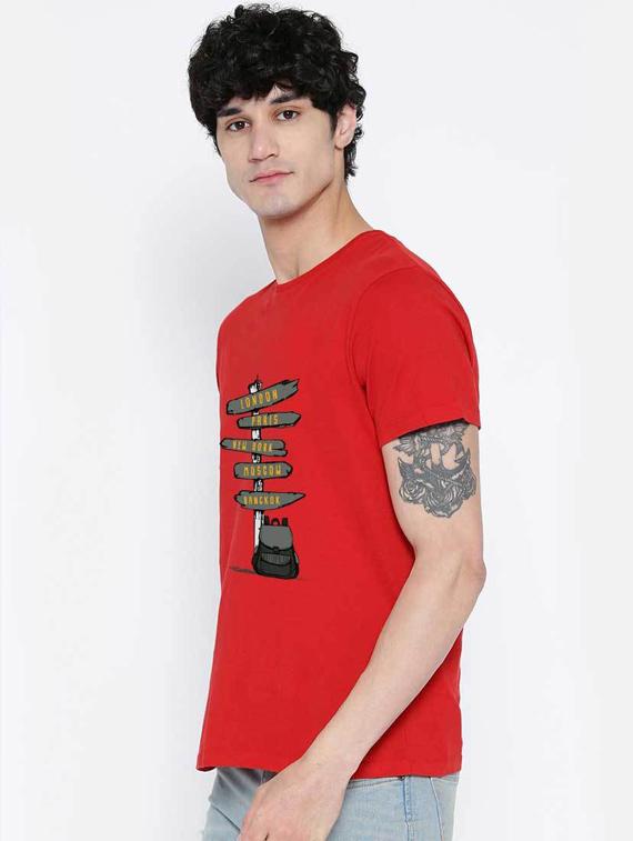 printed cotton regular t-shirt - 19412026 - Standard Image - 1