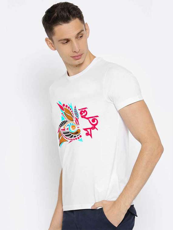 printed cotton regular t-shirt - 19412036 -  Standard Image - 1
