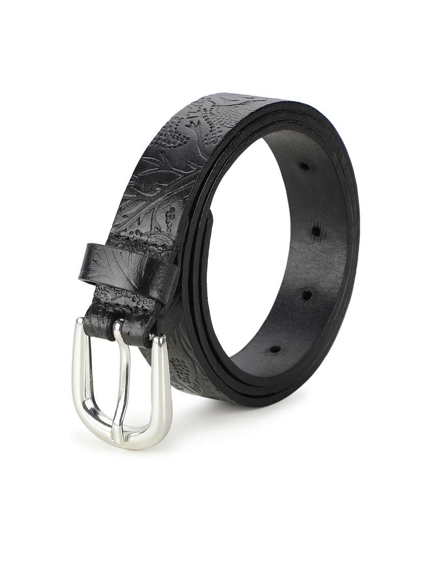 batik pattern embossed belt - 19412050 - Standard Image - 1