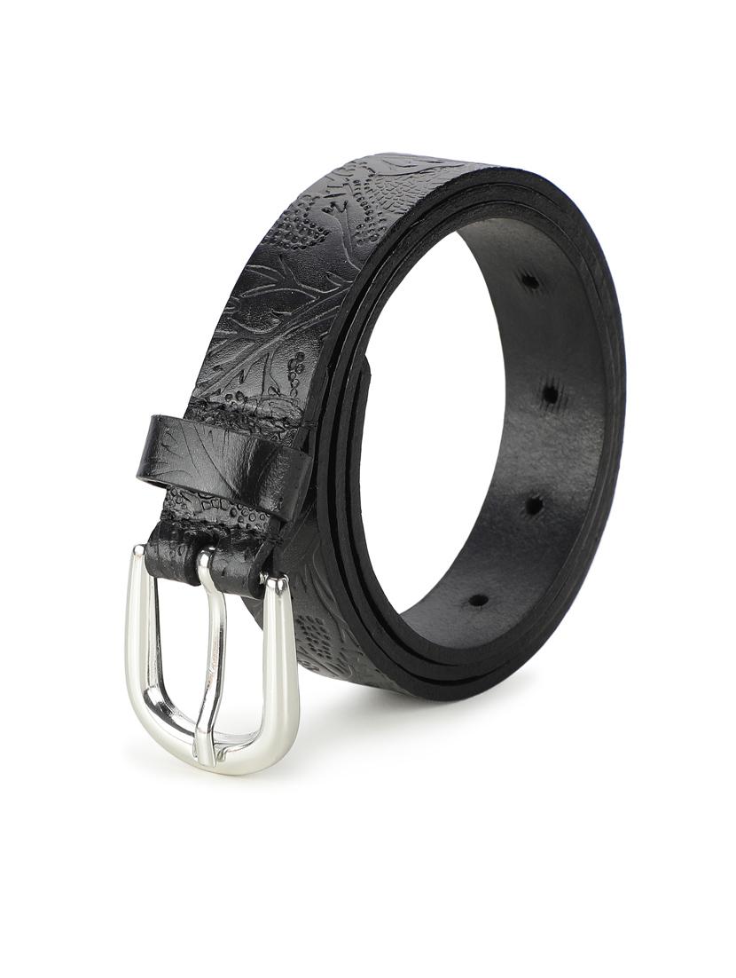 batik pattern embossed belt - 19412052 - Standard Image - 1