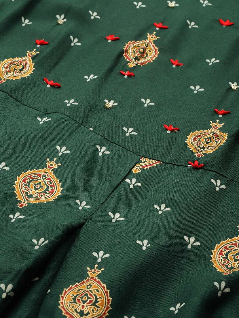 women printed a-line dress - 19412119 - Standard Image - 4