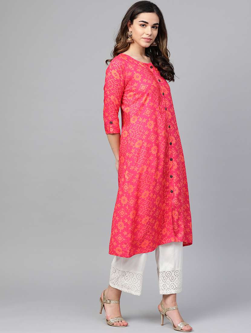 women's front slit kurta - 19412188 -  Standard Image - 1