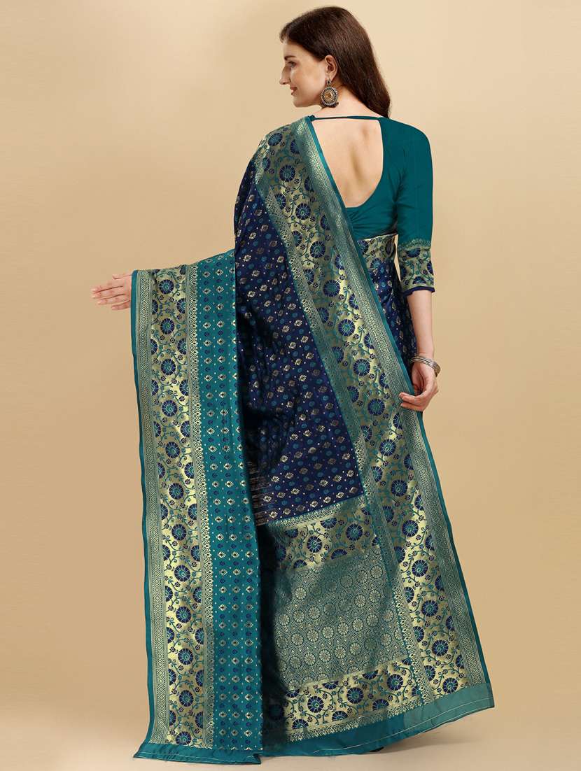 self design banarasi saree - 19413179 -  Standard Image - 1