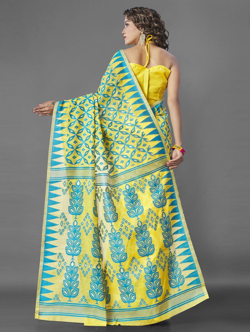 self design jamdani saree with blouse - 19413186 - Standard Image - 1