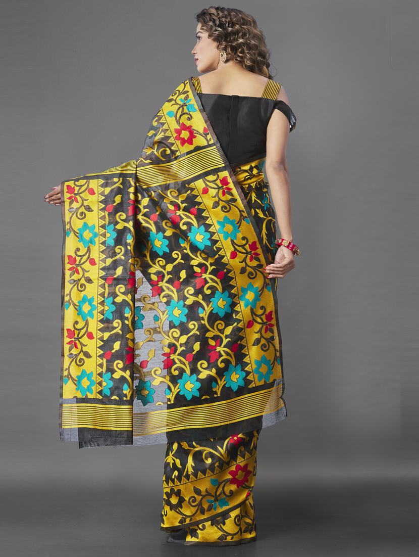 self design jamdani saree - 19413210 - Standard Image - 1