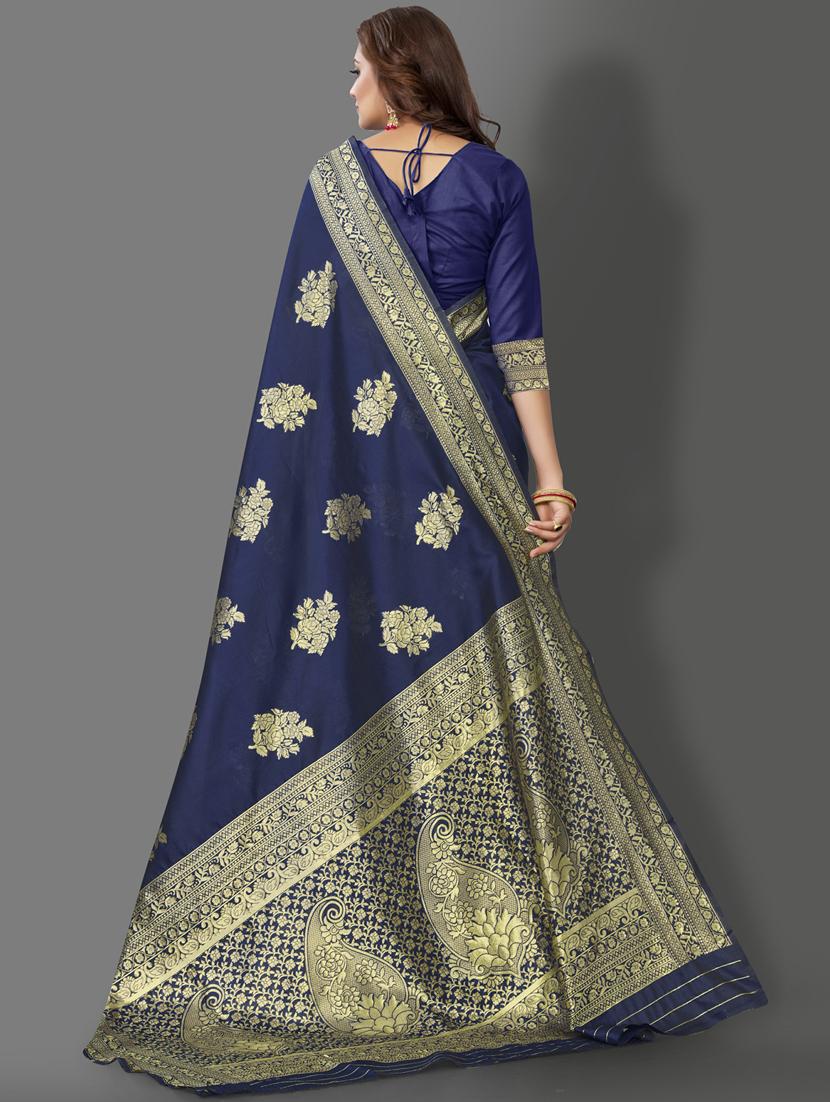 self design banarasi saree - 19413230 -  Standard Image - 1