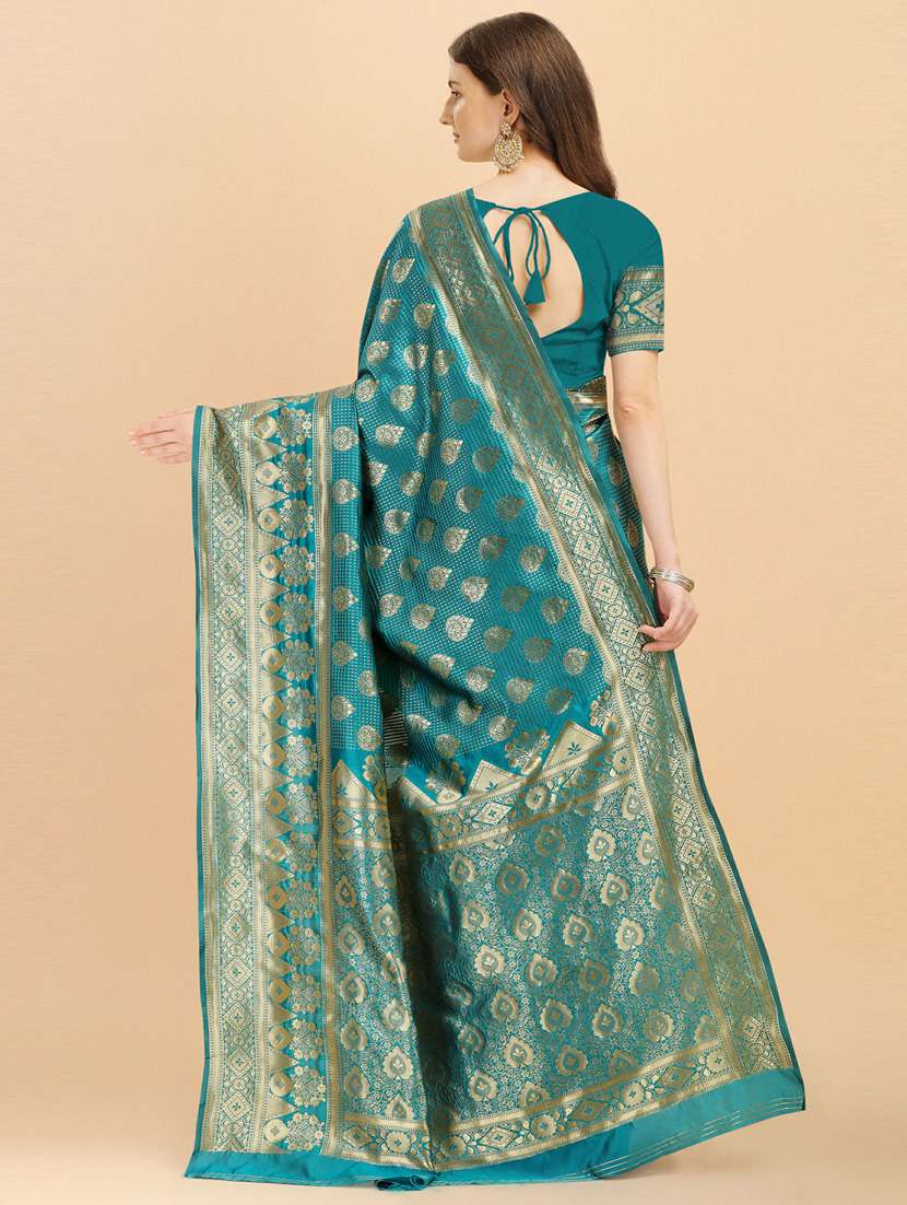 women's self design green colored saree - 19413373 -  Standard Image - 1
