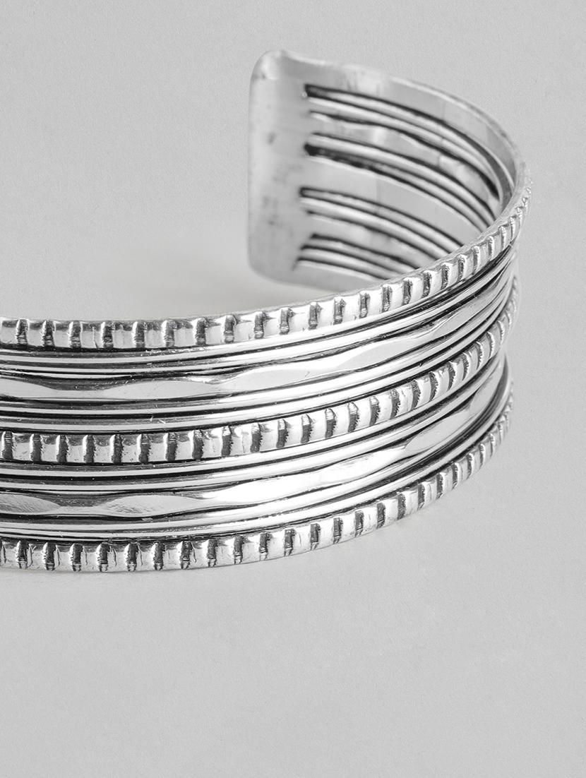 women silver-plated cuff bracelet - 19413424 -  Standard Image - 1