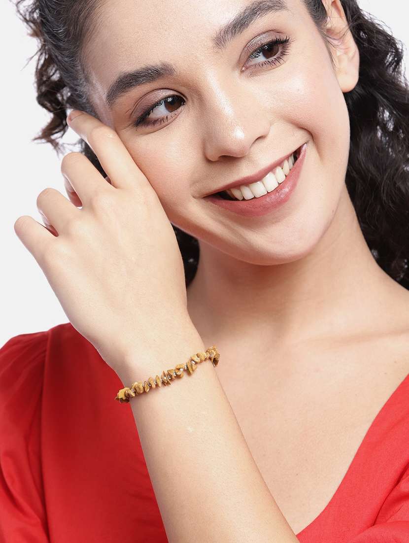 women mustard yellow armlet bracelet - 19413454 - Standard Image - 4