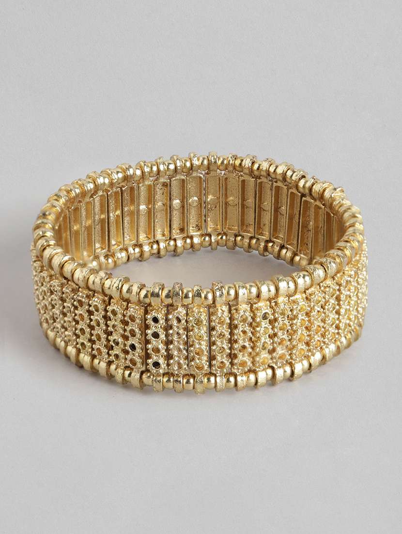 gold metal cuff bracelet
