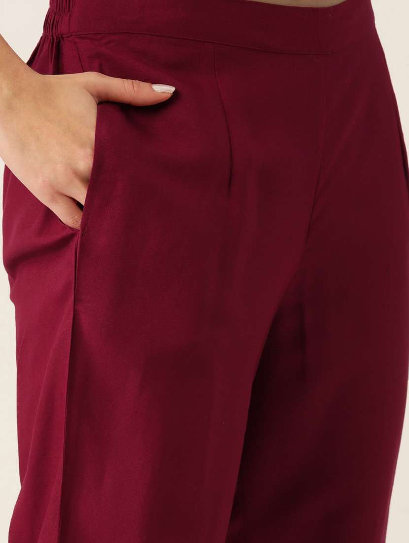 women three quarter sleeve kurta pant with dupatta set - 19414205 -  Standard Image - 4