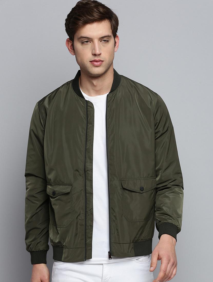 men solids long sleeve casual jacket - 19415019 - Zoom Image - 0