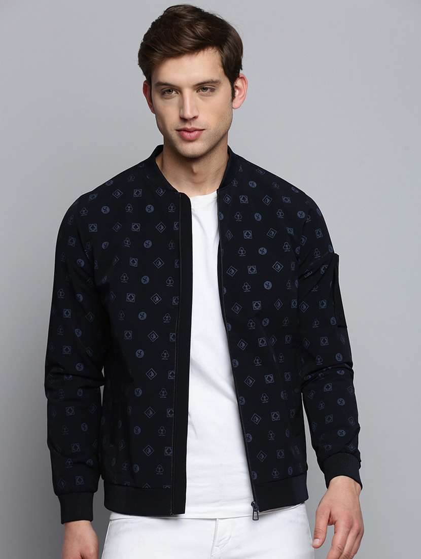 printed nylon casual jacket