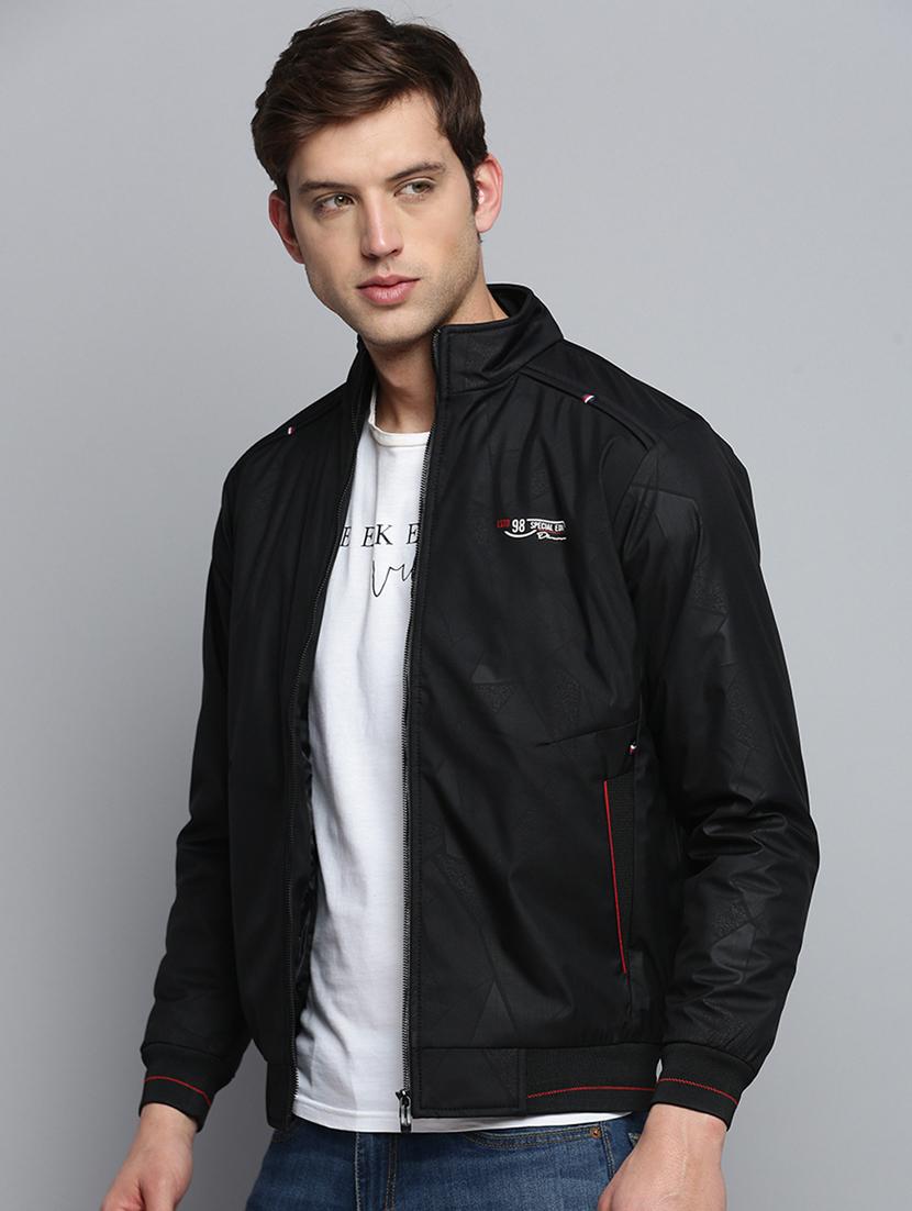 solids polyester casual jacket - 19415028 - Standard Image - 1