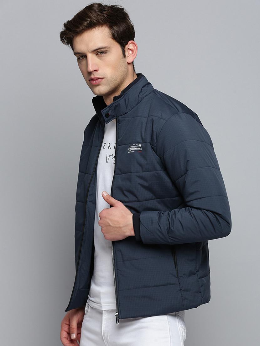 solids polyester casual jacket - 19415033 - Standard Image - 1