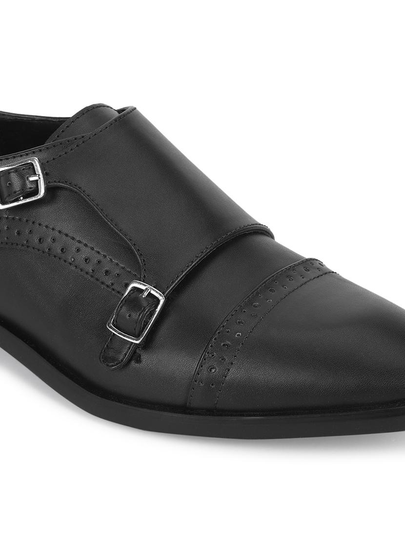 black slip on formal shoes - 19415207 - Standard Image - 4
