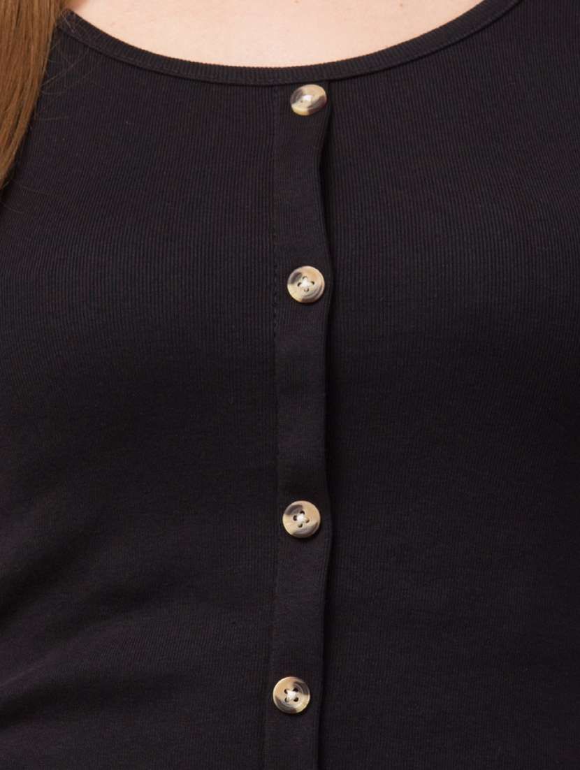 women's straight round neck top - 19417283 - Standard Image - 4