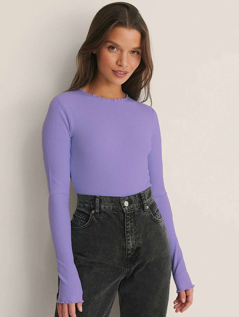 women's straight round neck top - 19417389 -  Zoom Image - 0