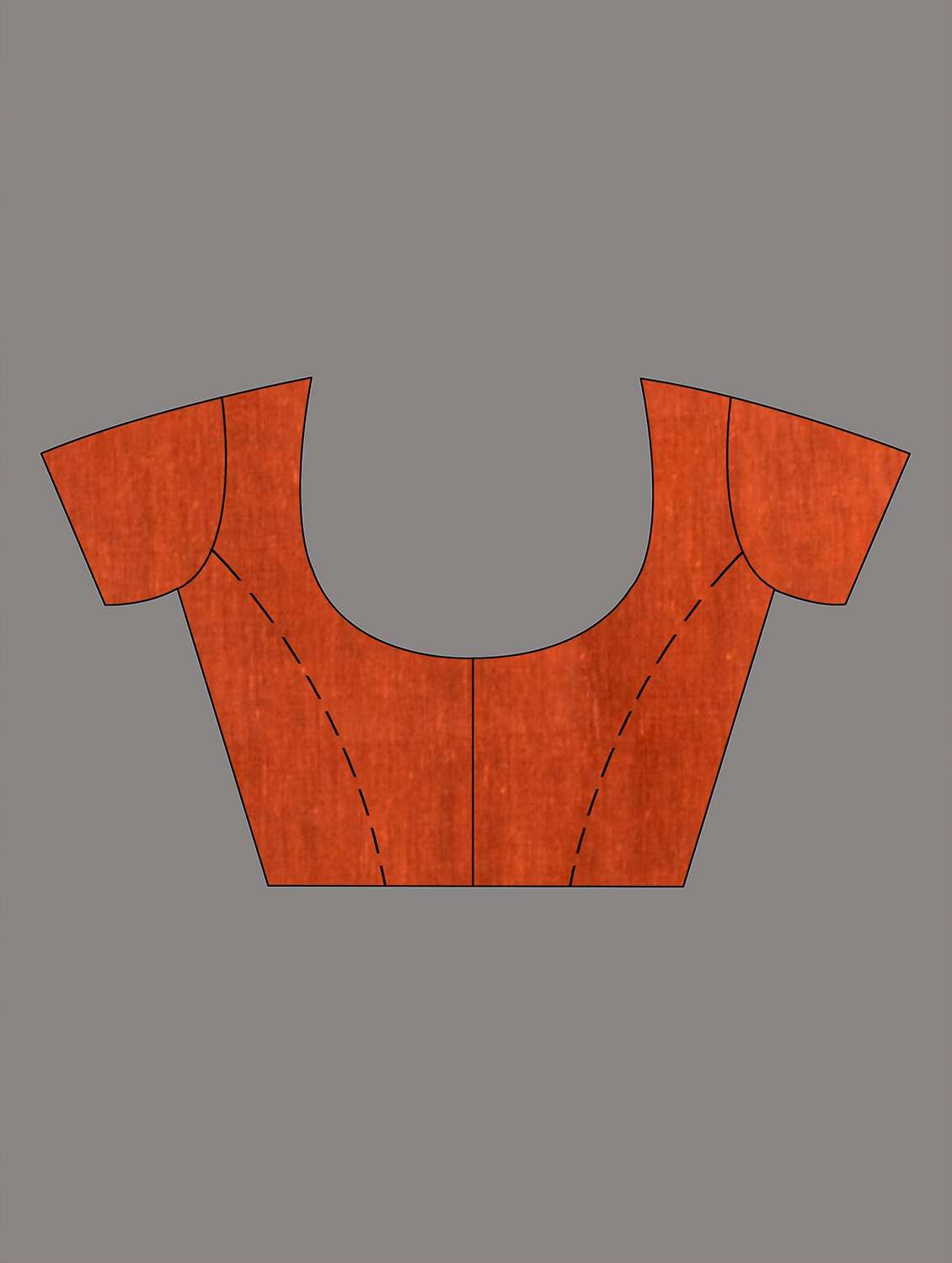 women's solid orange colored saree with blouse - 19418067 -  Standard Image - 6