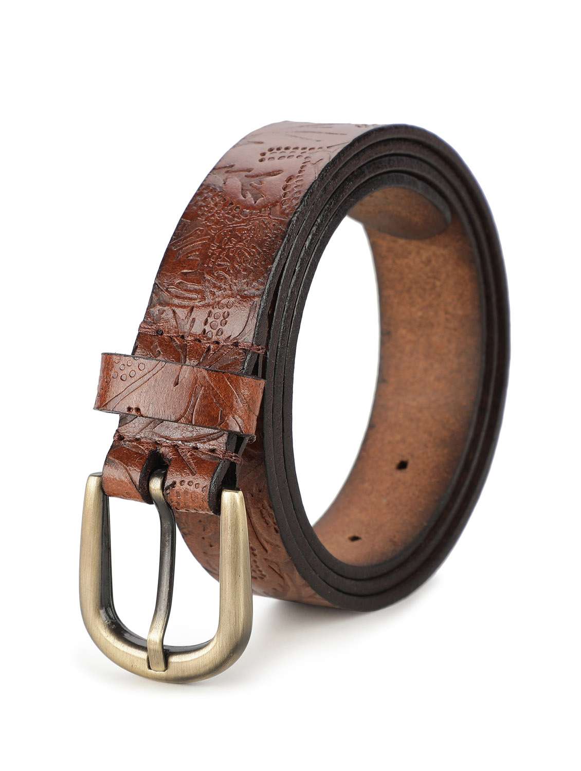 brown leatherette belt - 19421433 -  Standard Image - 1