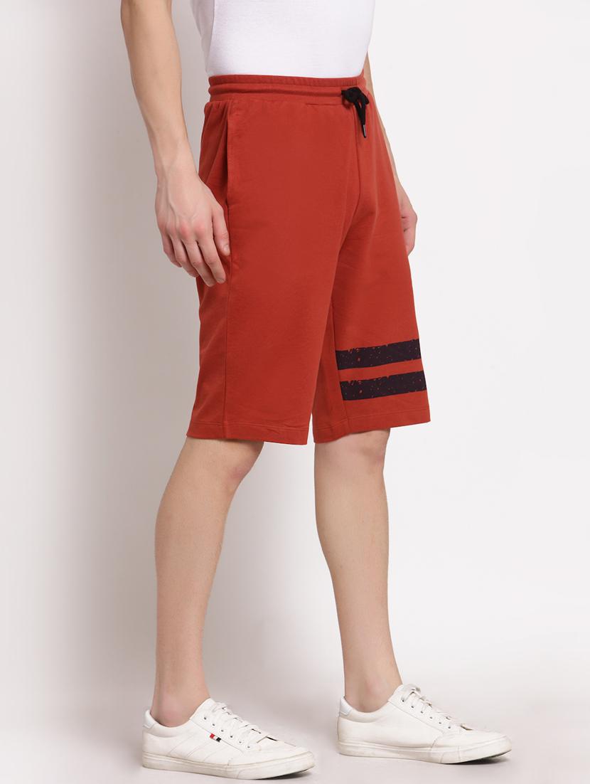 red solid cotton short - 19421480 - Standard Image - 1
