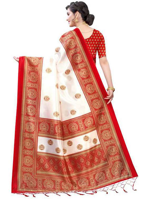 women printed saree  with blouse - 19423843 -  Standard Image - 1