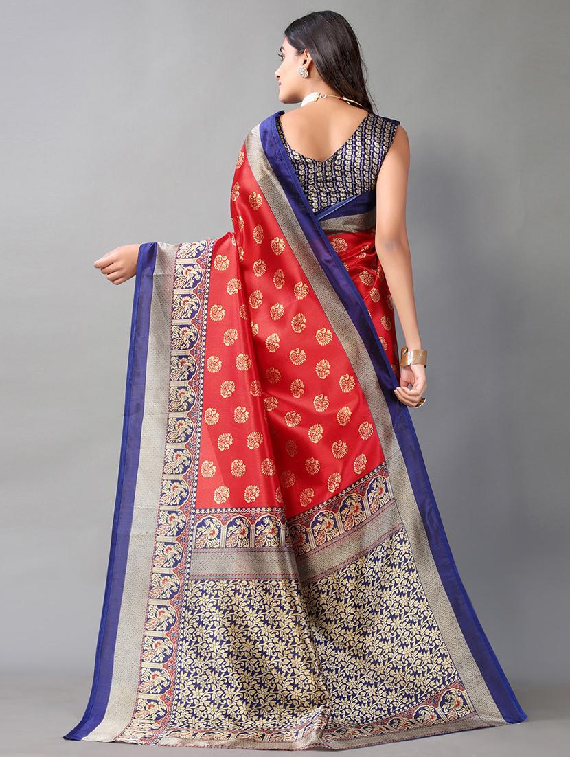 ethnic motif kanjivaram saree with blouse - 19423917 - Standard Image - 1