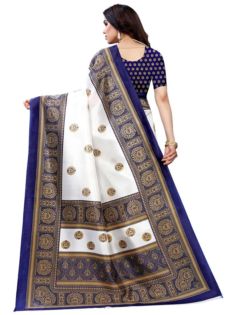 women's self design multi colored saree with blouse - 19423928 -  Standard Image - 1
