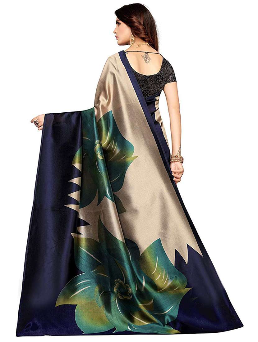 women's floral multi colored saree with blouse - 19427014 -  Standard Image - 1