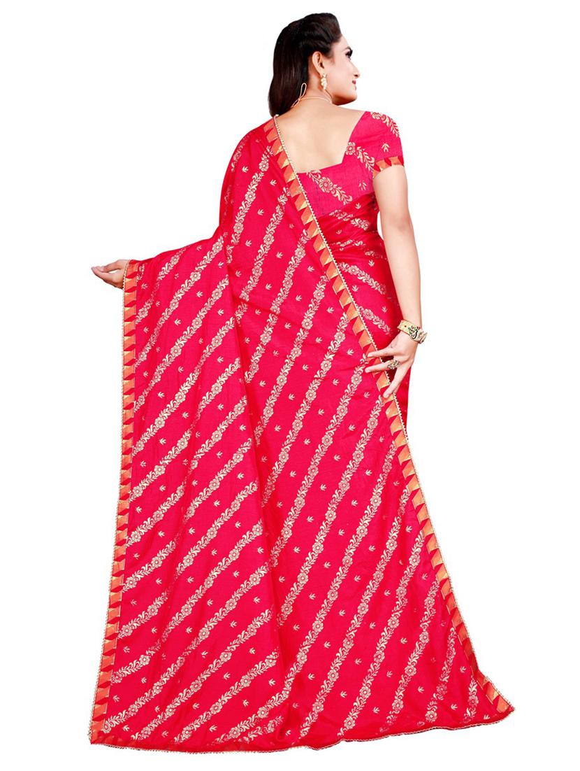 self design printed saree with blouse - 19427754 - Standard Image - 1