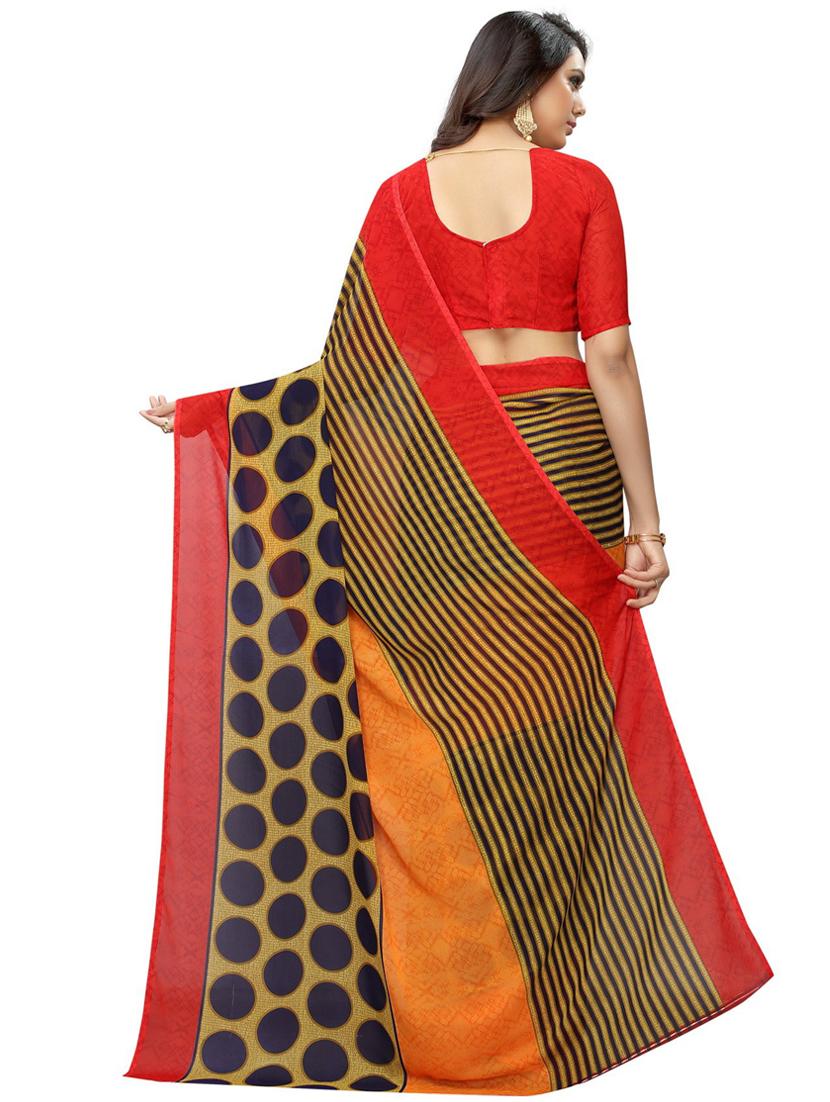 multi coloured bollywood saree with blouse - 19429646 - Standard Image - 1