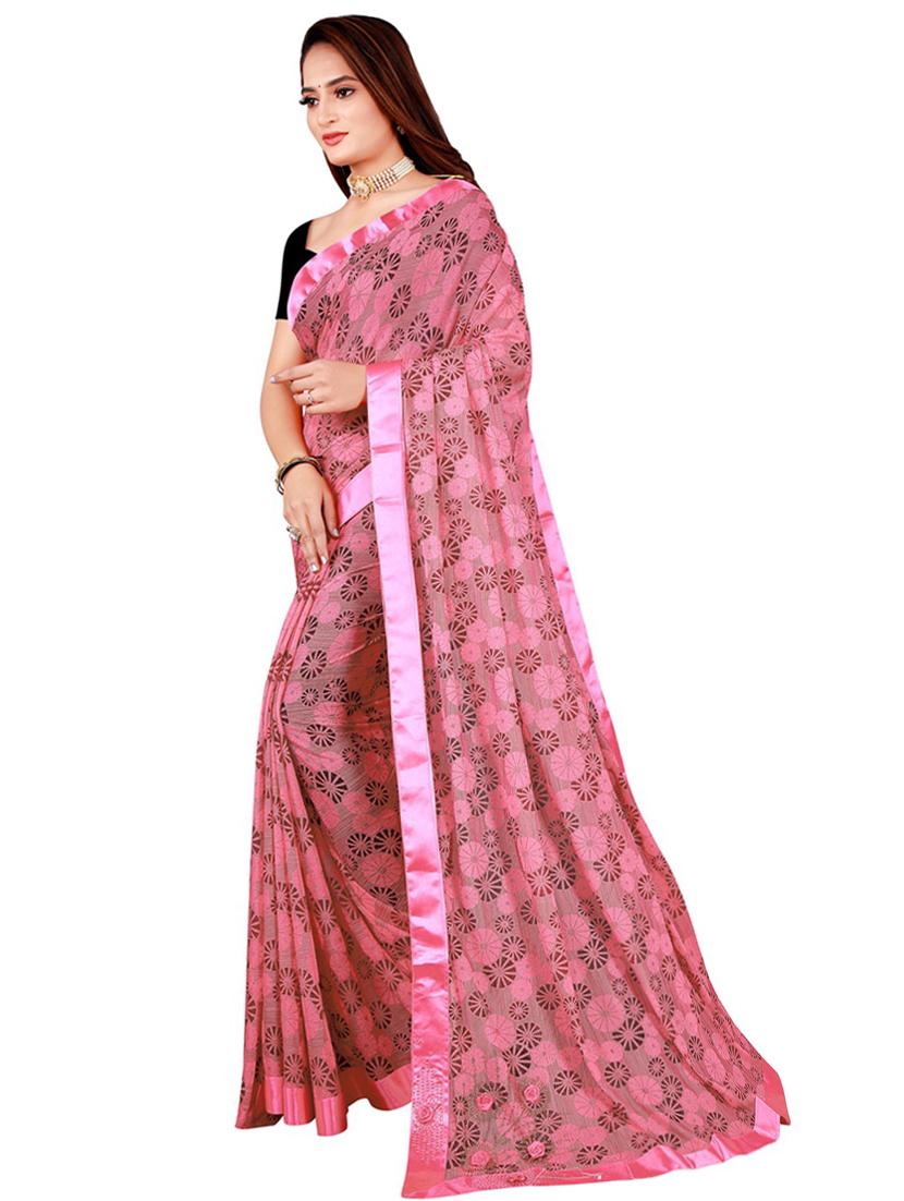 contrast border bollywood saree with blouse - 19429915 -  Standard Image - 1