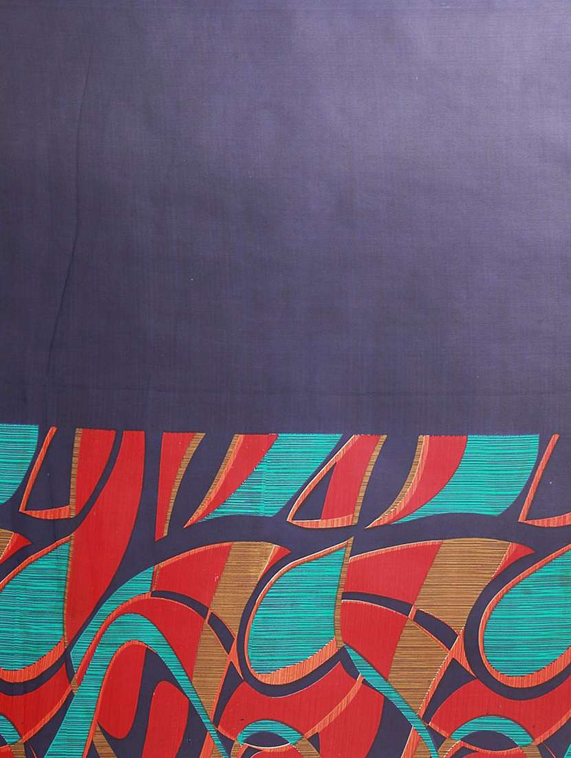 dark blue georgette saree with blouse - 19429924 -  Standard Image - 4