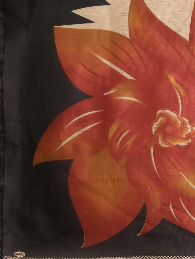 women's floral multi colored saree with blouse - 19430096 -  Standard Image - 4